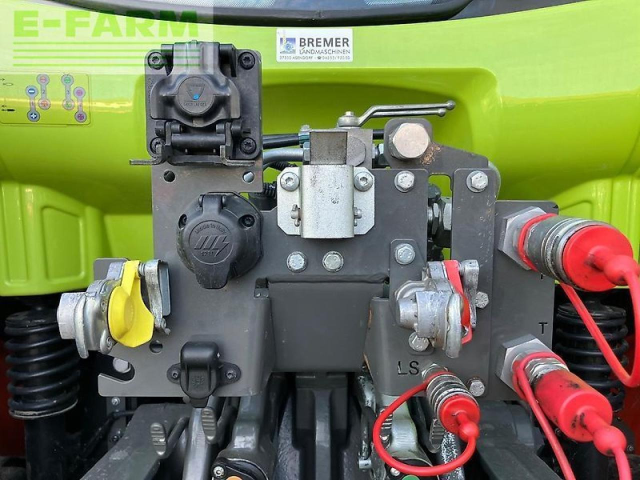 Farm tractor CLAAS arion 650 cis + fl140 CIS+