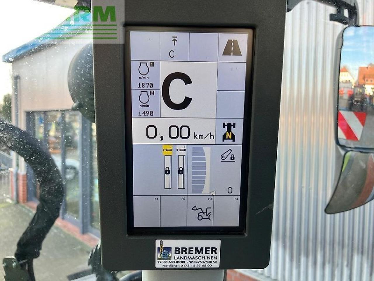 Farm tractor CLAAS arion 650 cis + fl140 CIS+