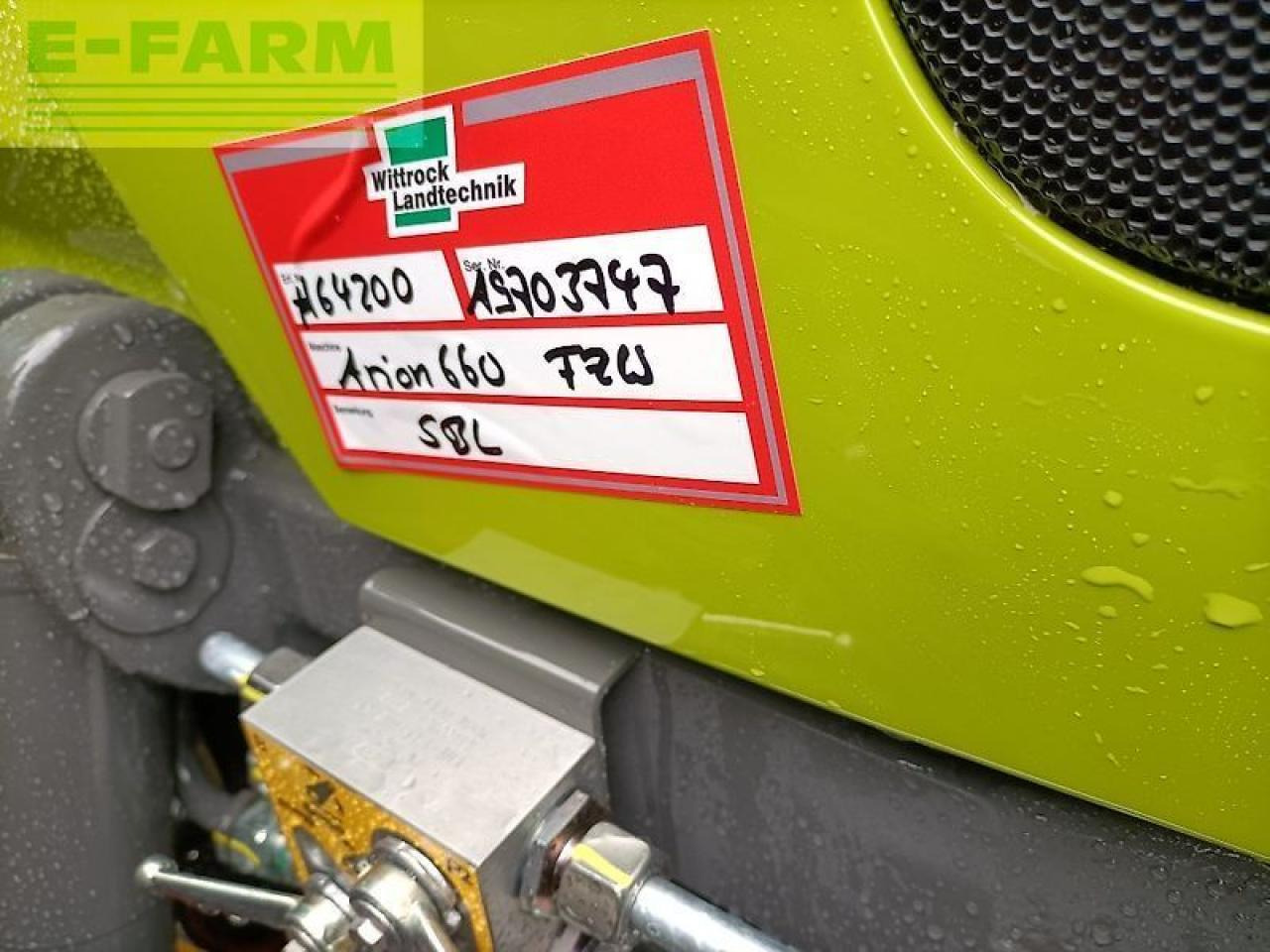 Farm tractor CLAAS arion 660 cis+