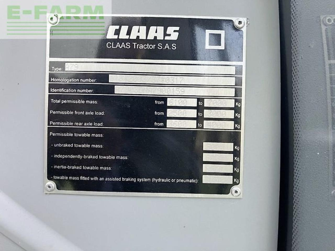 Farm tractor CLAAS atos 330 cx mit fl CX