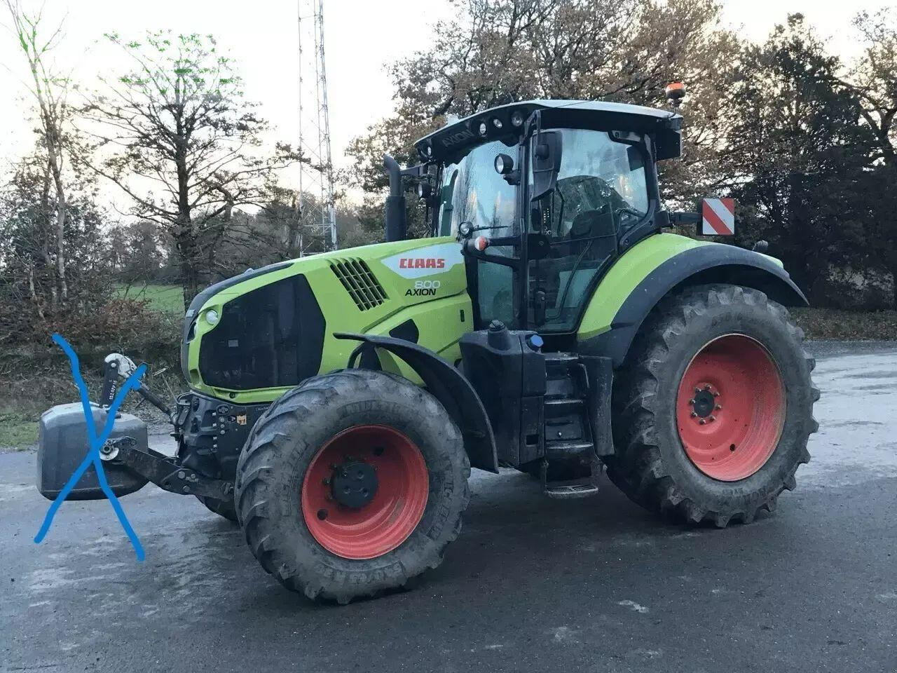 Farm tractor CLAAS axion 800 - s5 advance