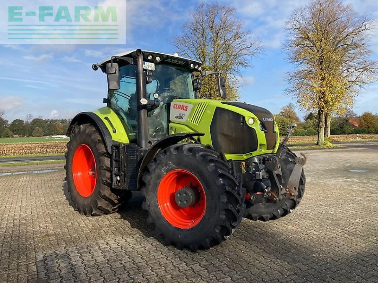 Farm tractor CLAAS axion 830 cebis