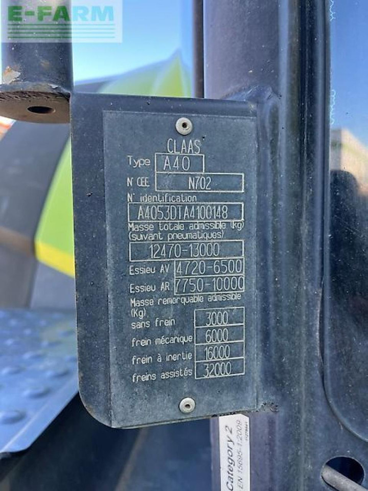 Farm tractor CLAAS axion 830 cmatic CMATIC