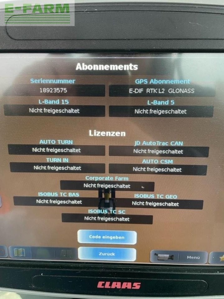 Farm tractor CLAAS axion 870