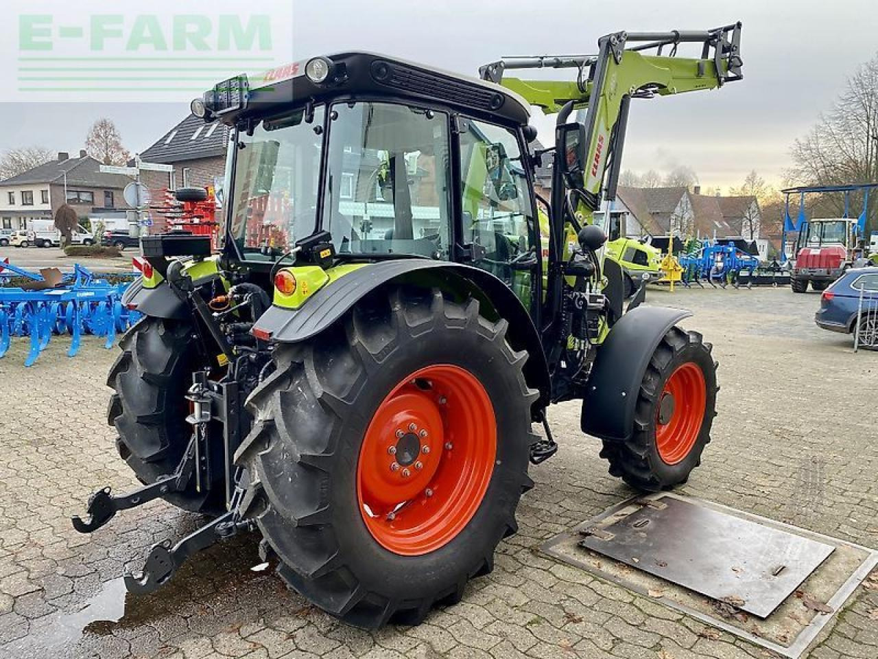 Farm tractor CLAAS elios 210, frontlader, frontscheibe ausstellbar