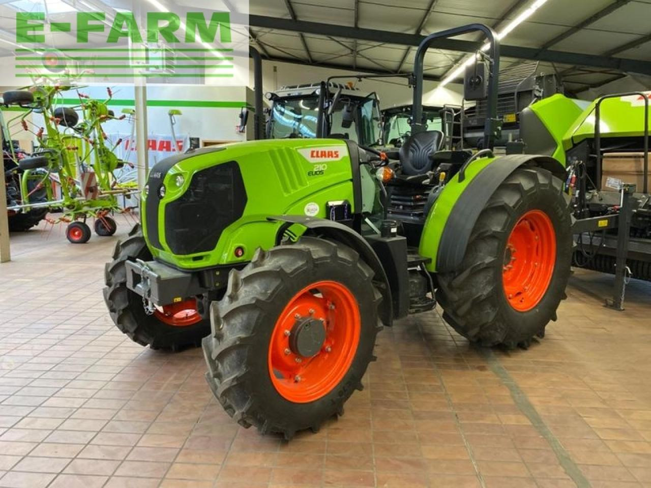 Farm tractor CLAAS elios 210 plattform