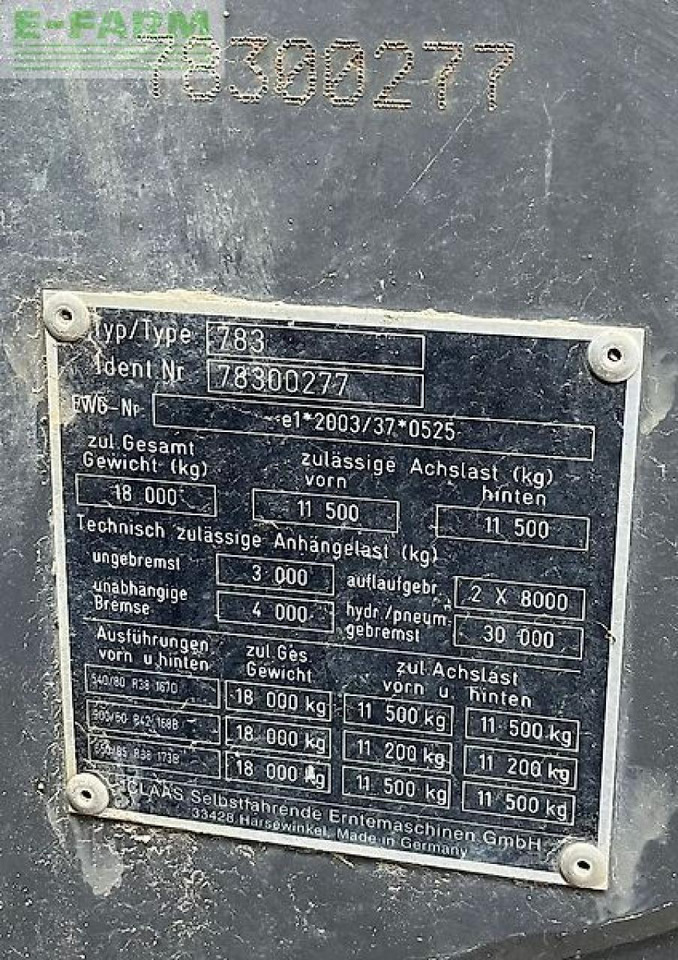 Farm tractor CLAAS xerion 5000 trac TRAC