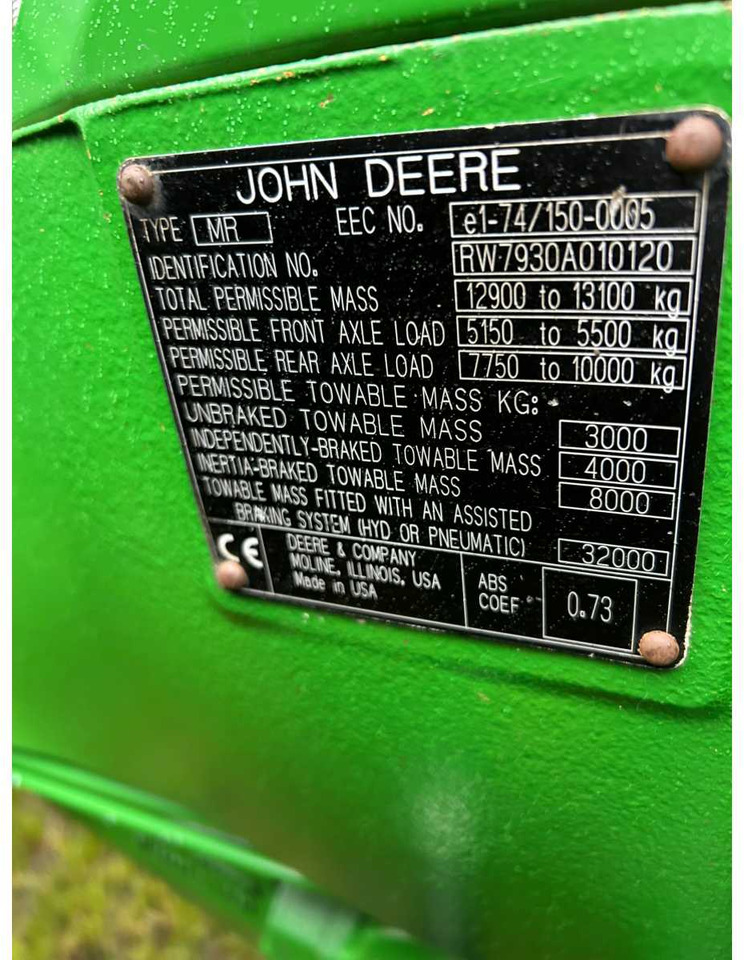 Farm tractor John Deere 7930 Powerquad Plus