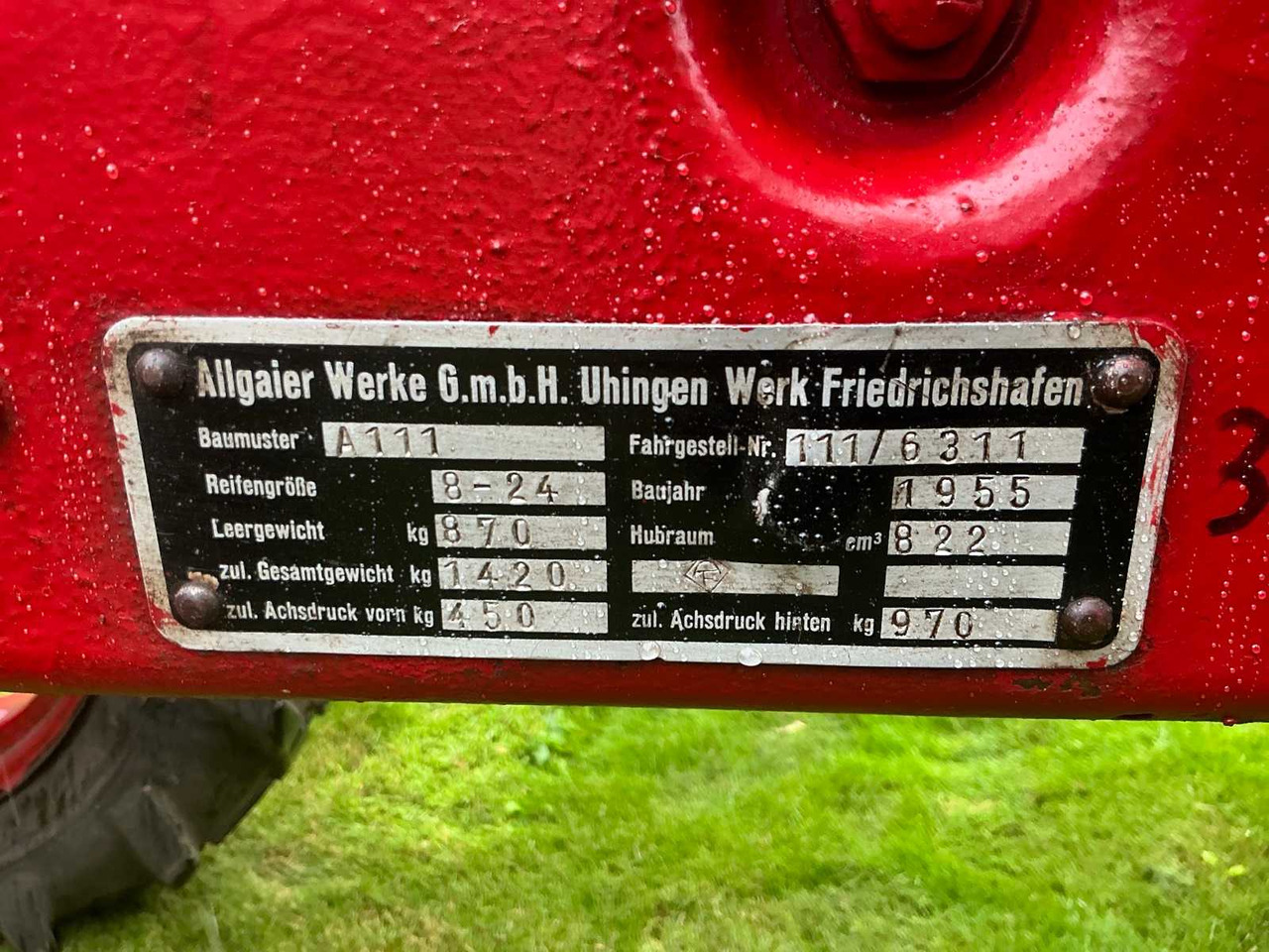 Farm tractor Porsche ALLGAIER A111