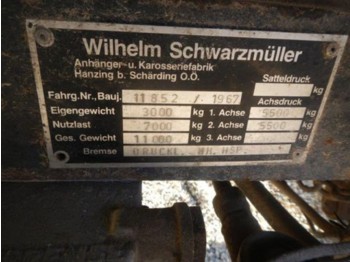 Schwarzmüller 2-Achsanhänger 2350x6000 Privatverkauf - Farm trailer