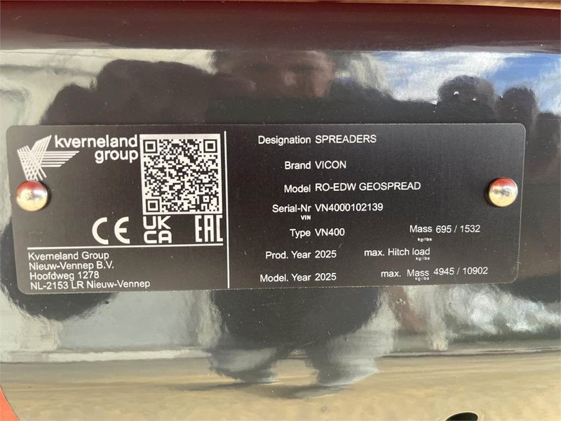 Fertilizer spreader Vicon RO-EDW GEO SPREAD 1875