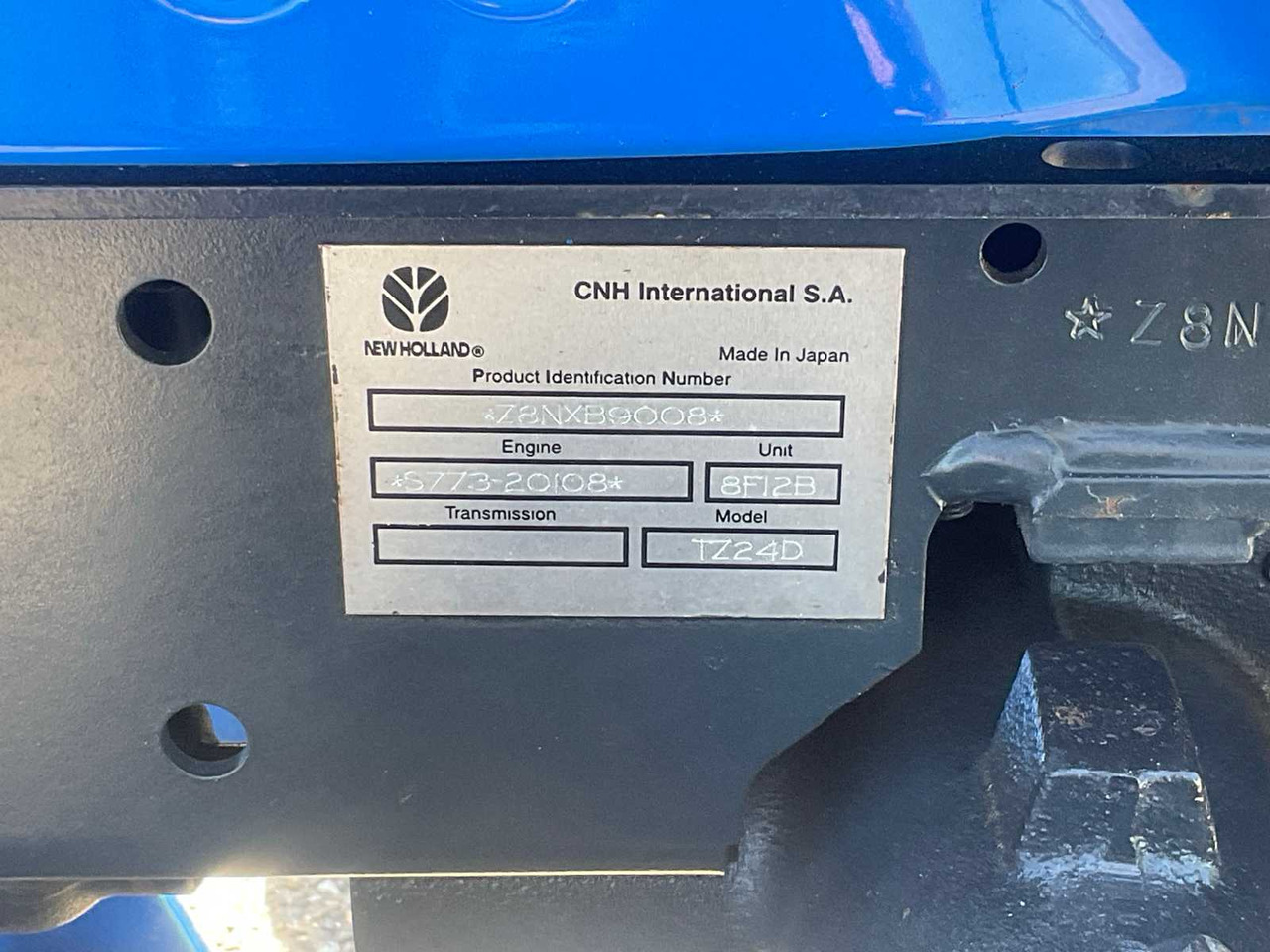 Flail mower/ Mulcher New holland TZ24D