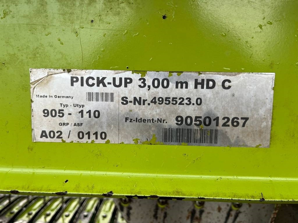 Forage harvester attachment Claas PU 300 HD