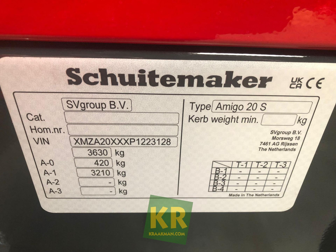 Forage mixer wagon AMIGO 20S Schuitemaker, SR-