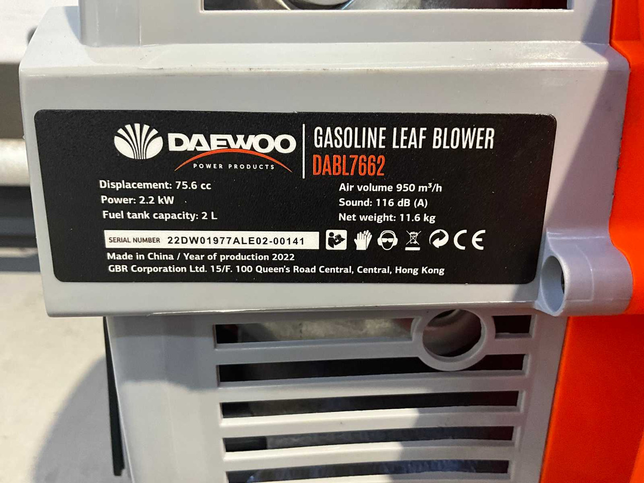 Garden equipment Daewoo DABL7662