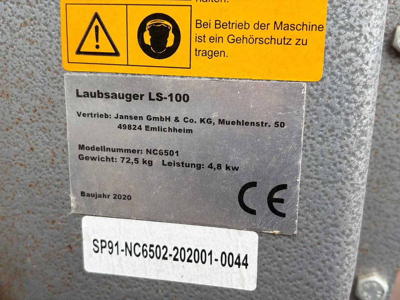 Garden equipment Jansen LS-100 Bladzuiger