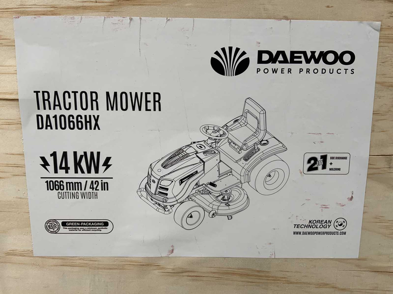 Garden mower Daewoo DA1066HX