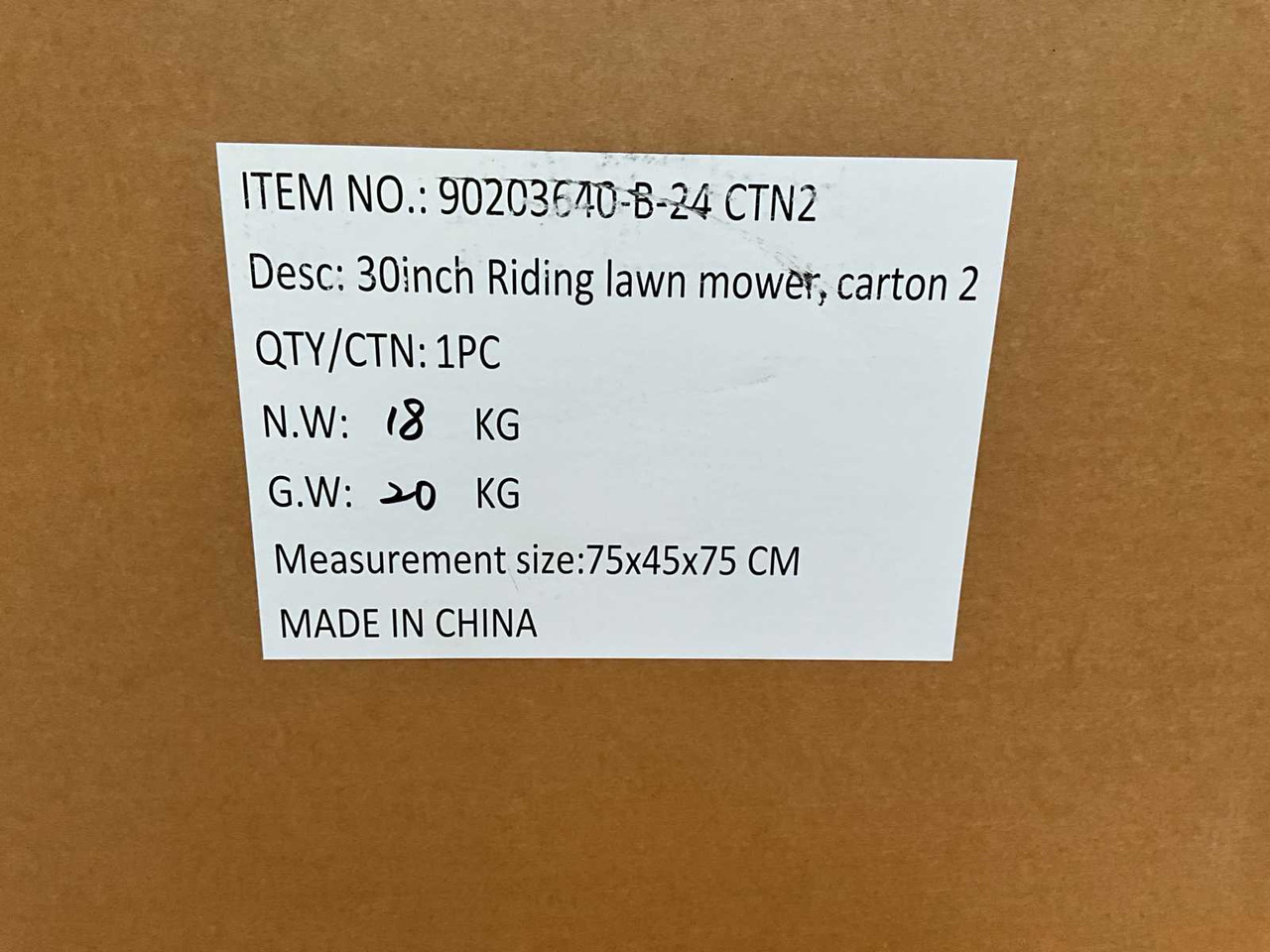 Garden mower HH 30 inch