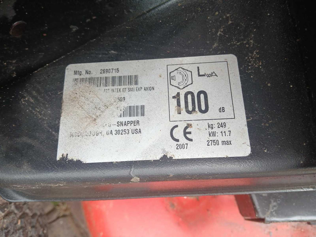 Garden mower Simplicity zeroturnmaaier