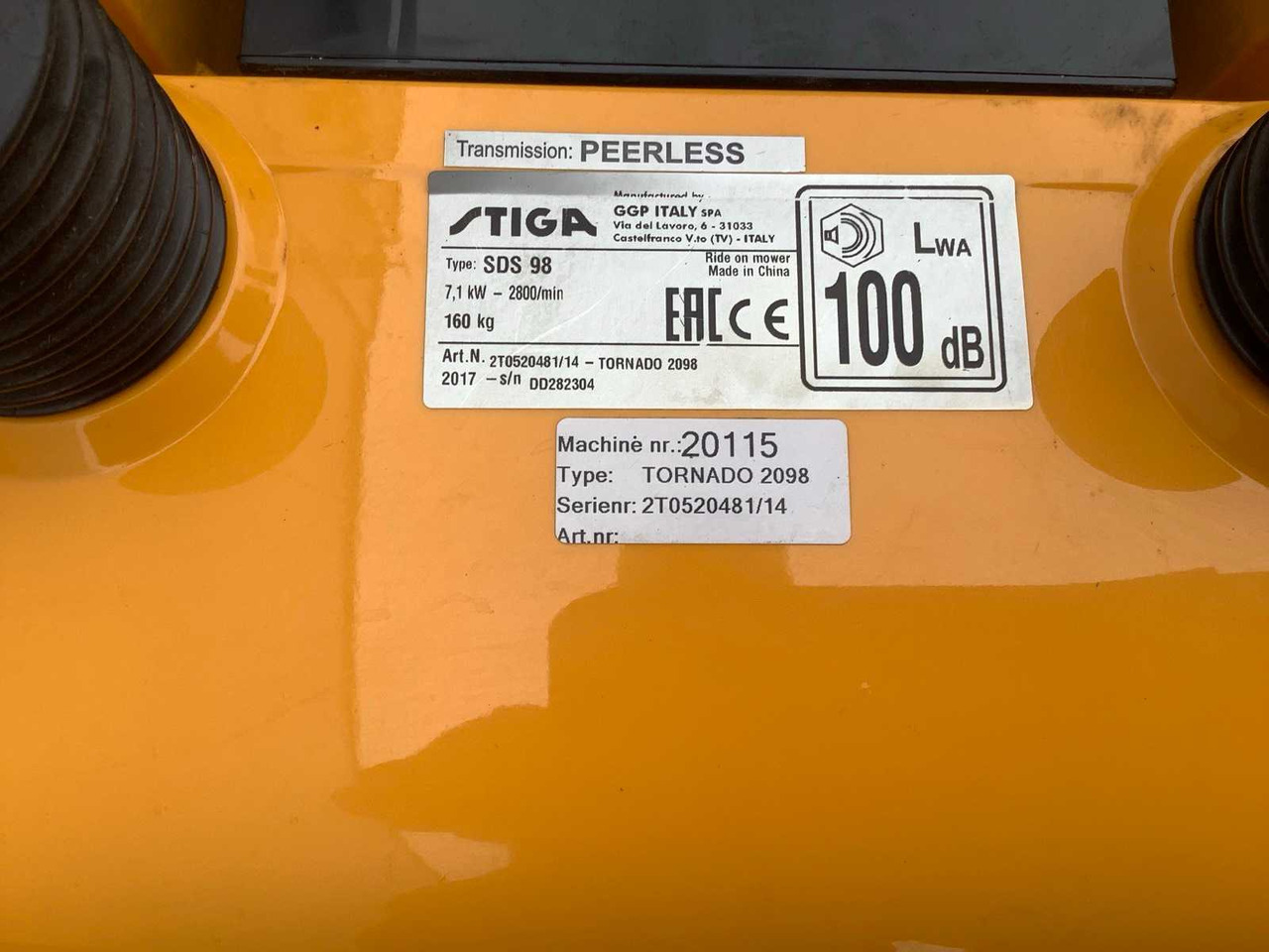 Garden mower Stiga Tornado 2098