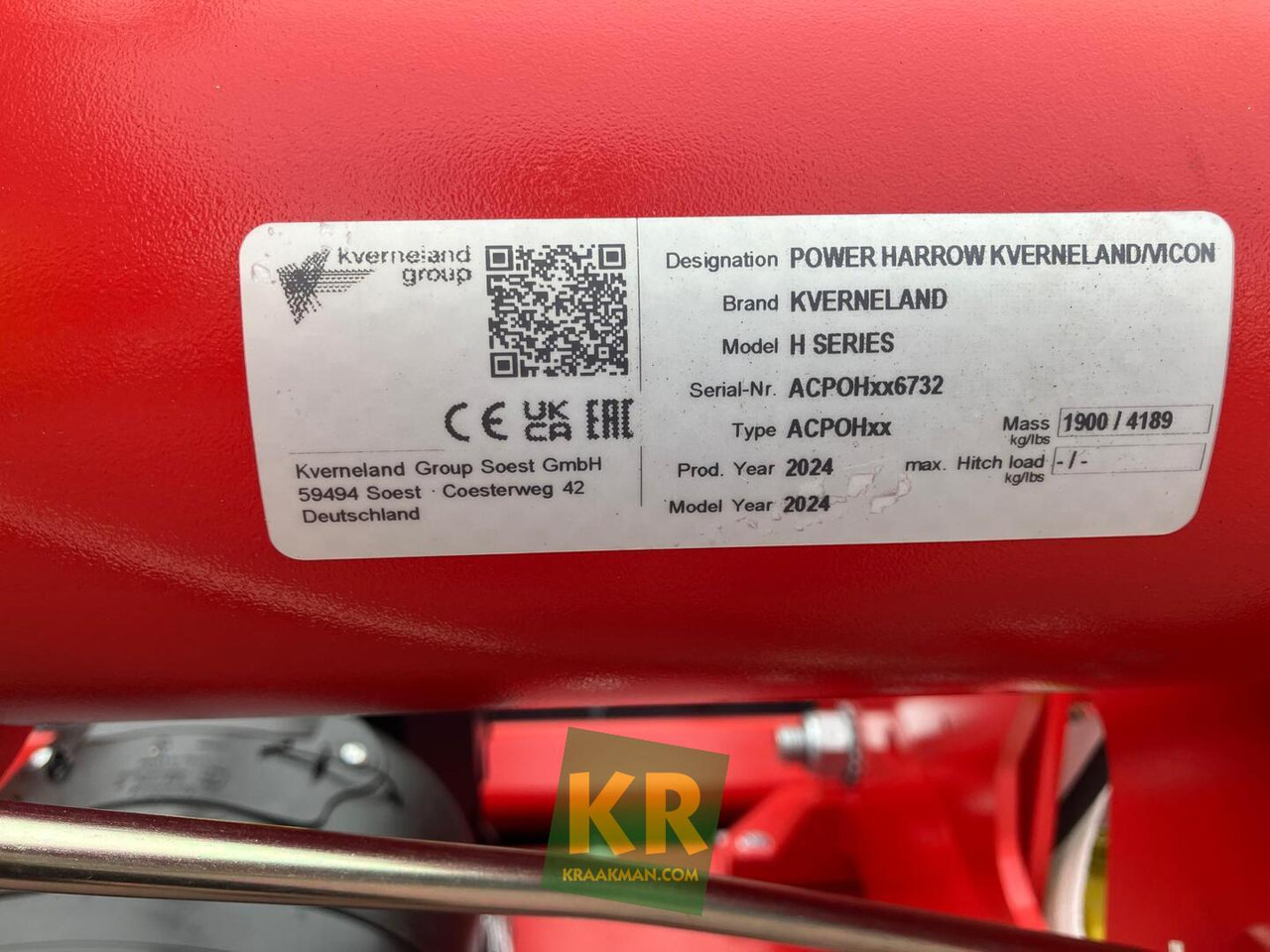 Harrow Kverneland H serie