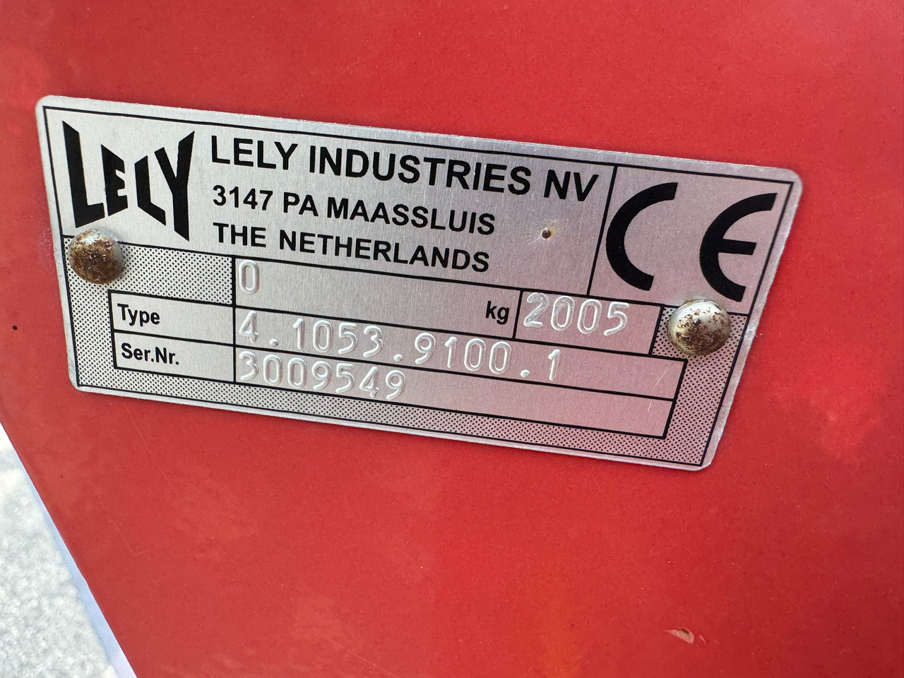 Harrow LELY Lotus 1020S