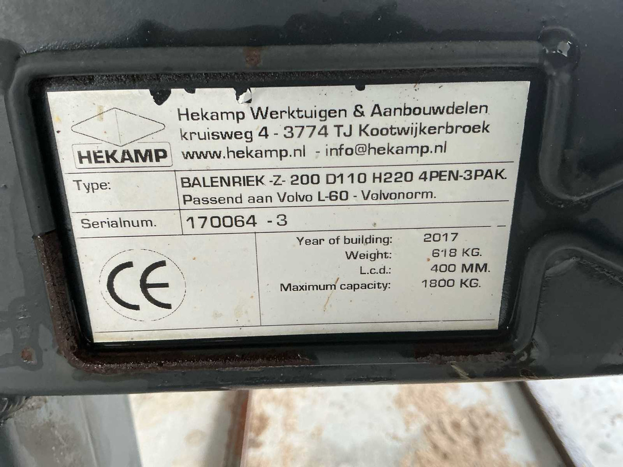 Agricultural machinery Hekamp Balenriek