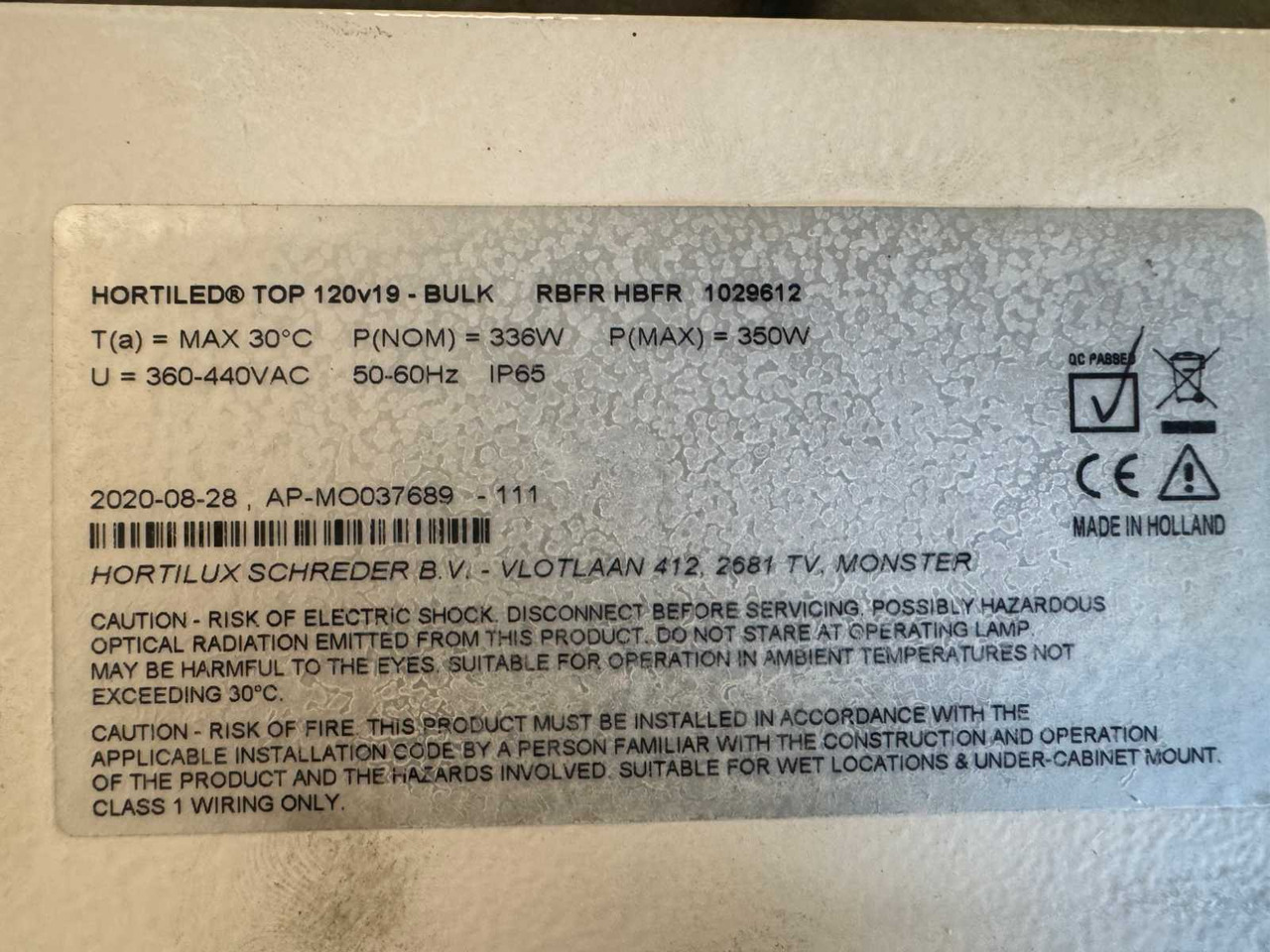 Agricultural machinery Hortilux HortiLed Top 120v19