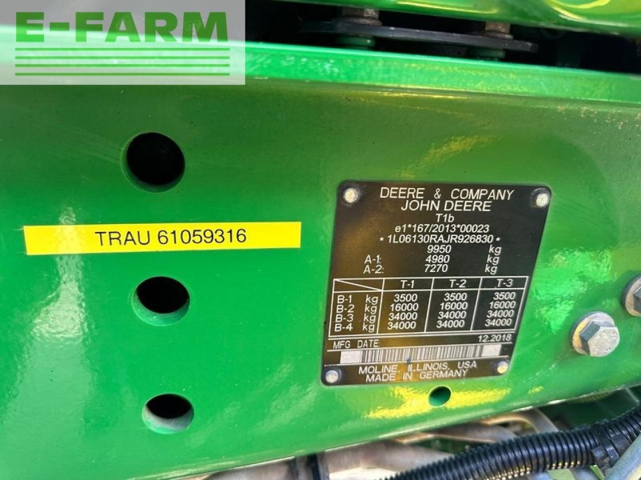 Farm tractor John Deere 6130r commandpro at-ready: picture 25