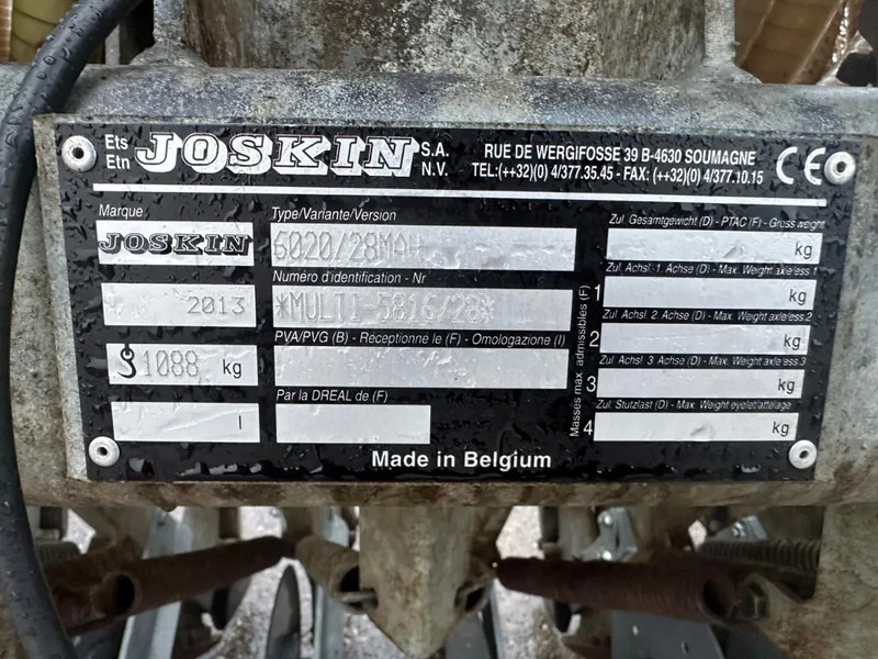 Agricultural machinery Joskin Mutli 6020/28 Multi action zodenbemester Bemester
