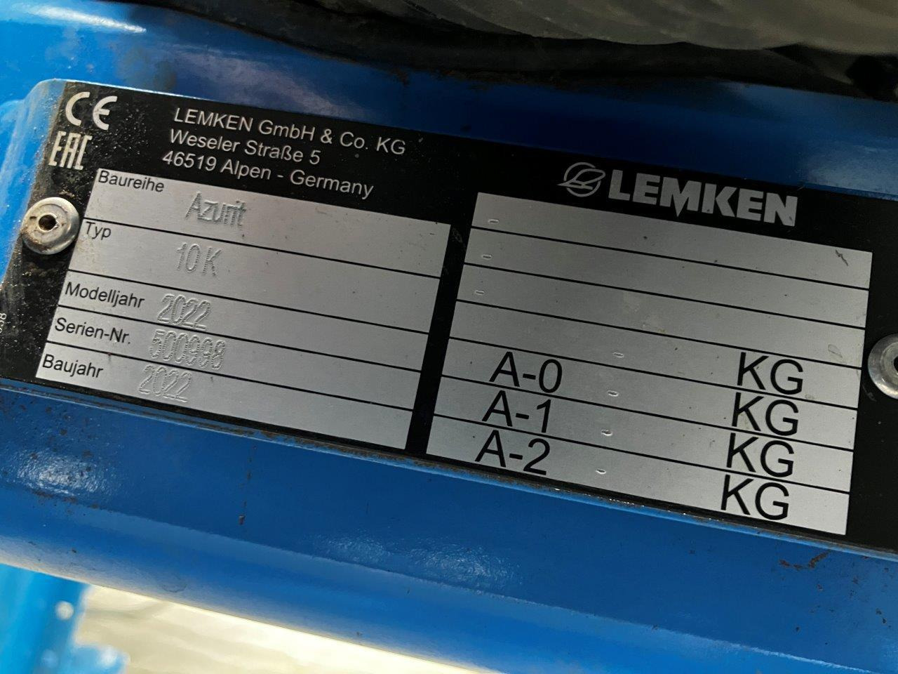 Leasing of Lemken Azurit 10 K 8 Lemken Azurit 10 K 8: picture 18