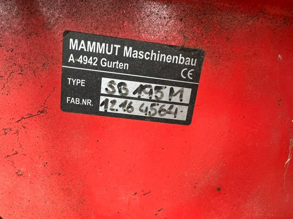 Livestock equipment Mammut SB195M