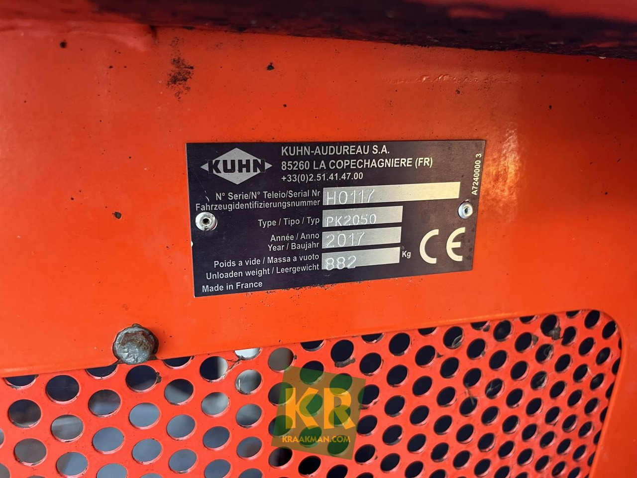 Livestock equipment PK2050 Kuhn