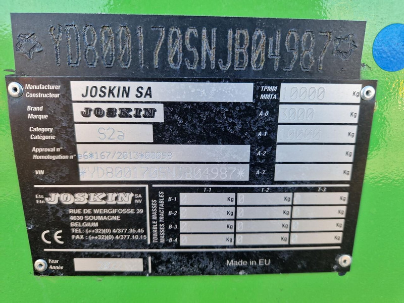 Manure spreader Joskin 5011/11V