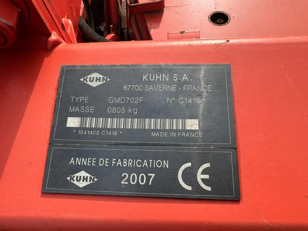 Mower Kuhn GMD 702 F maaier