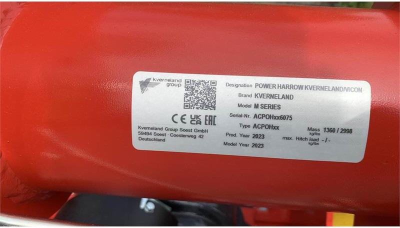 Power harrow Kverneland NG-M 3 meter