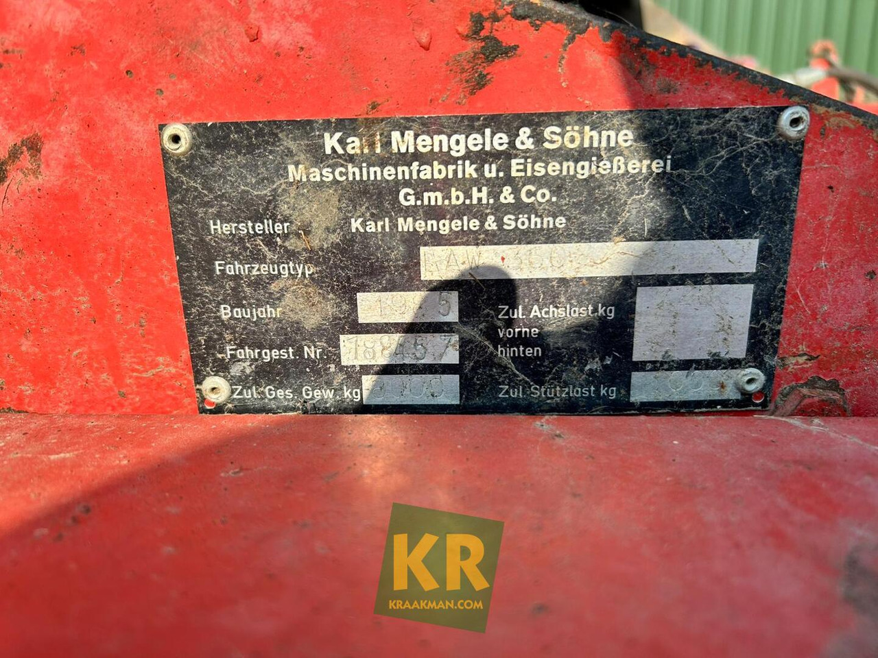 Self-loading wagon Mengele Overig