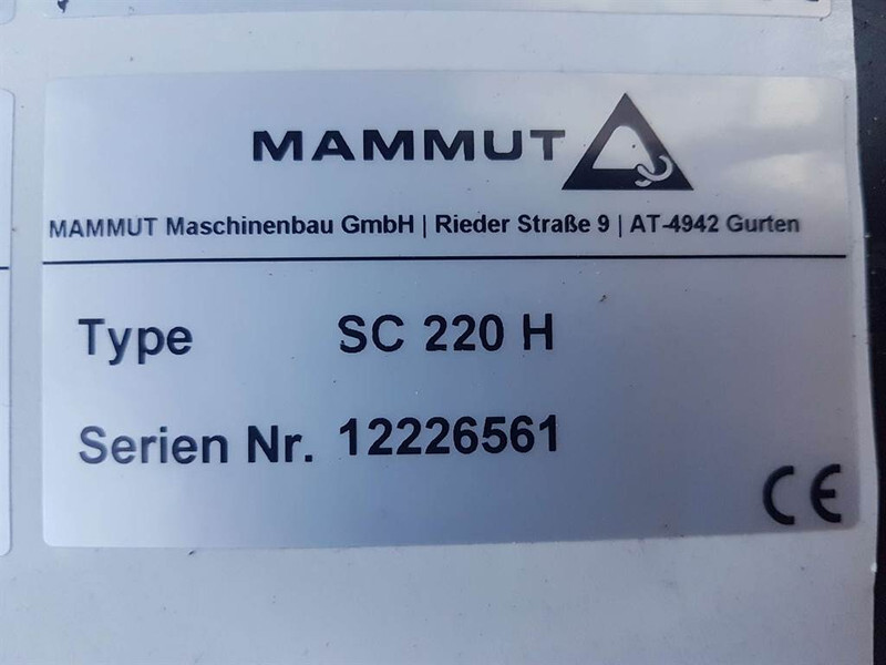 Silage equipment MAMMUT SC220H - Silage cutter/Silageschneider/Kuilhapper