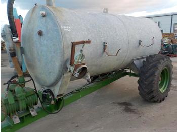 Farm trailer Single Axle Draw Bar PTO Driven Galvanised Slurry Tanker: picture 1