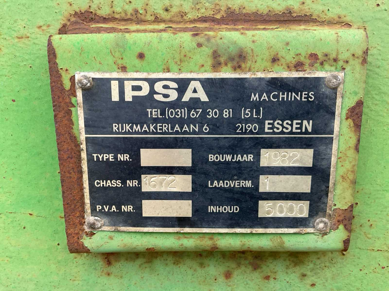 Slurry tanker Ipsa