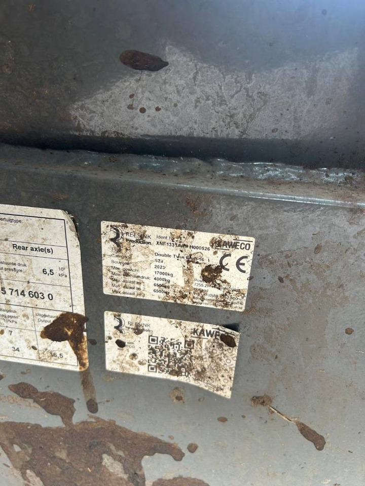 Slurry tanker Kaweco Double Twin Shift 16 m3