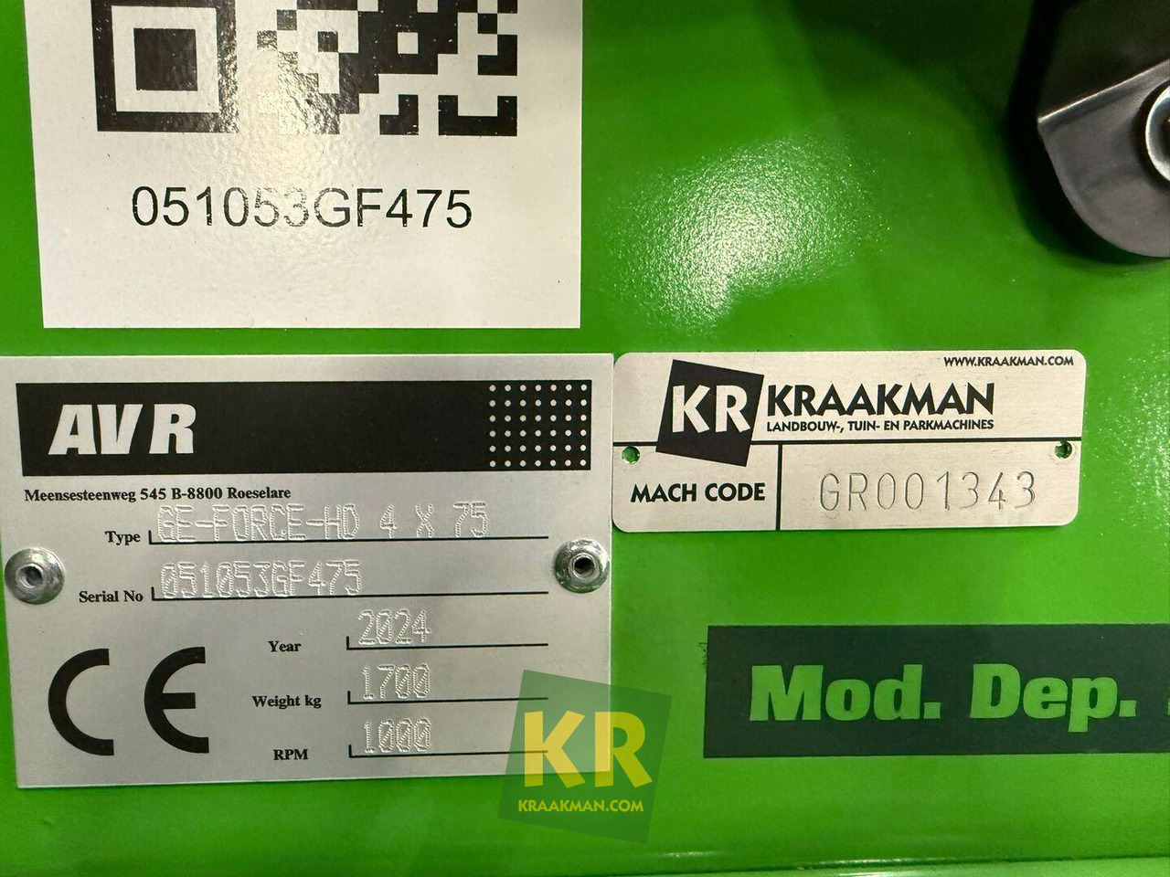 Soil tillage equipment GE Force AVR