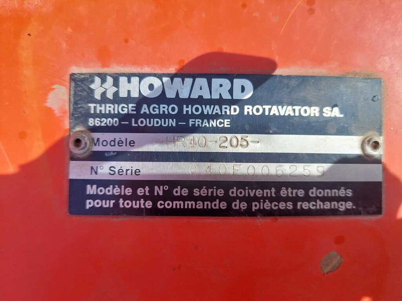 Soil tillage equipment Howard HR 40-205