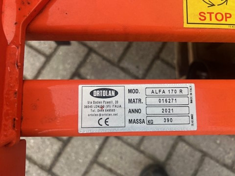 Soil tillage equipment ORTOLAN ALFA 170 harrow (12333)