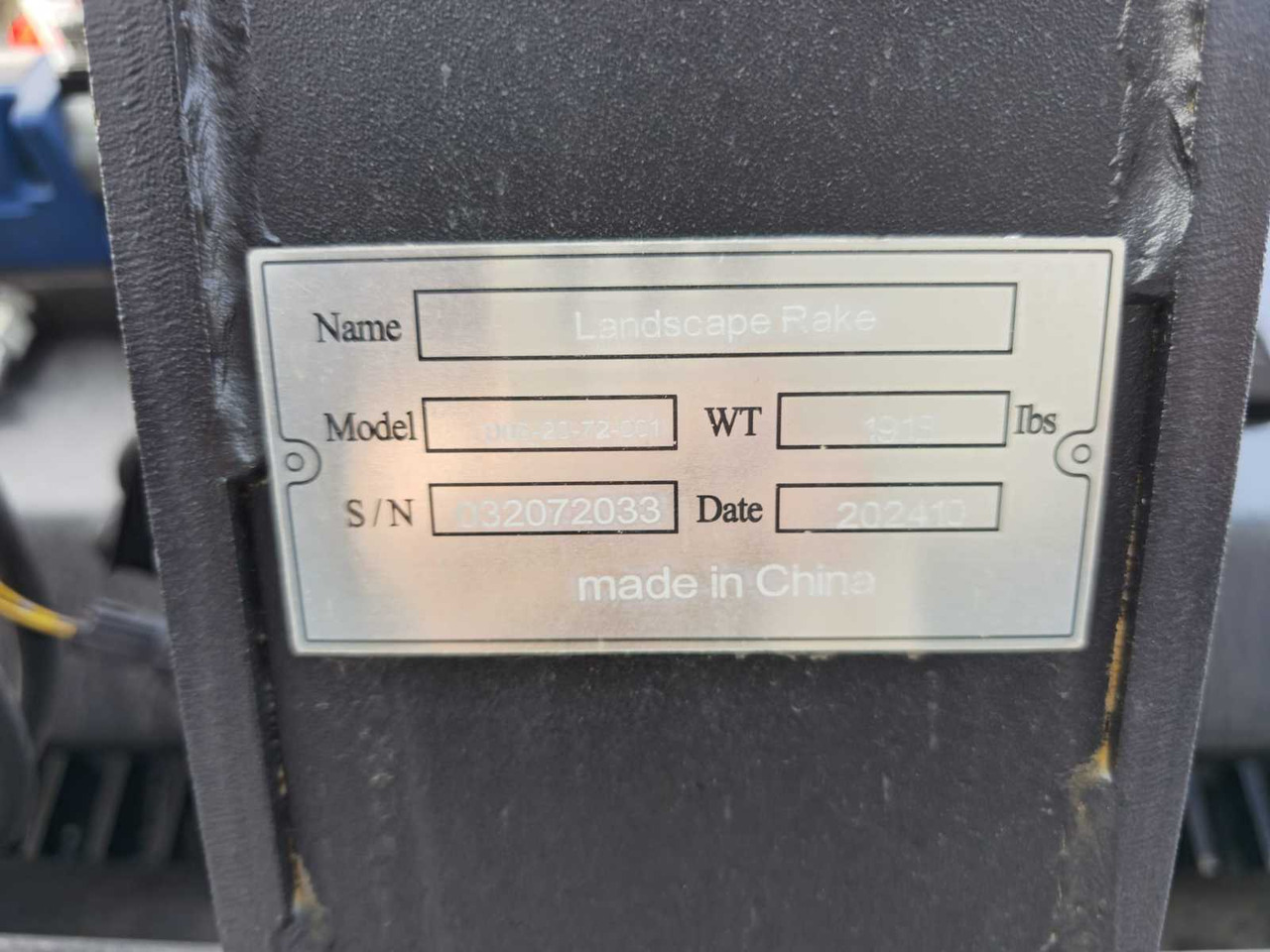 Soil tillage equipment Rhino-cross Landscape rake