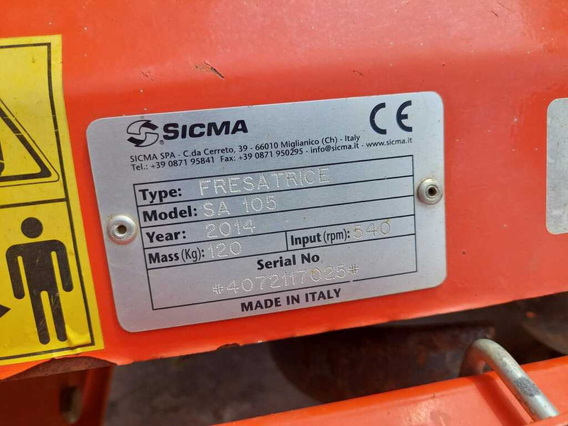 Soil tillage equipment Sicma SA 105