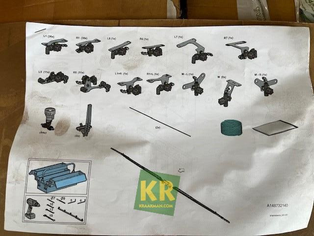 Sprayer 25 cm doppen Kverneland
