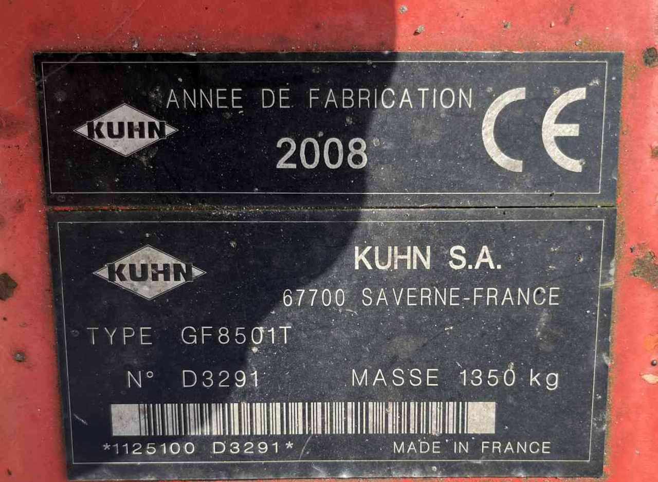 Tedder/ Rake Kuhn GF 8501T Tedder Schudder Kreiselheuer weidebouwmachines