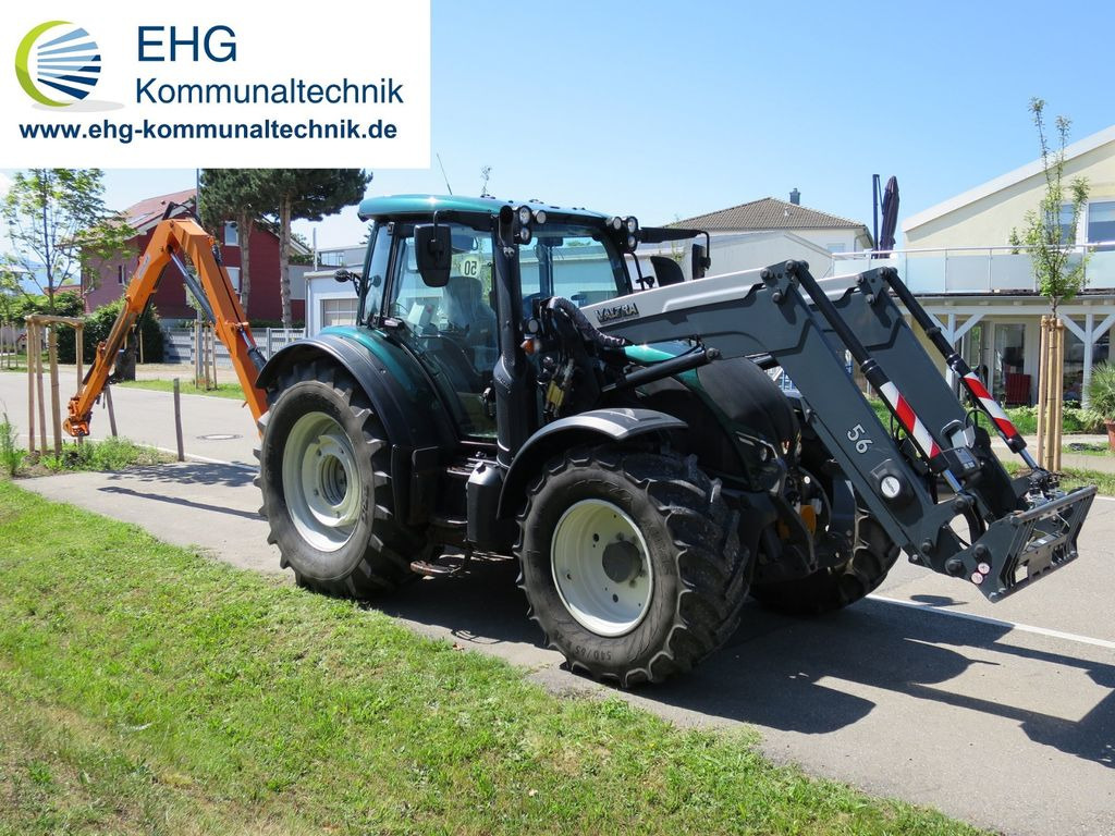 Farm tractor Valtra N 154 E voll ausgestattet Fiedler Auslegemäher: picture 4