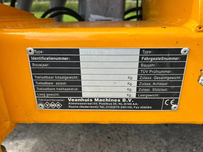 Agricultural machinery Veenhuis Euroject 3000 5.50 bemester zodebemester